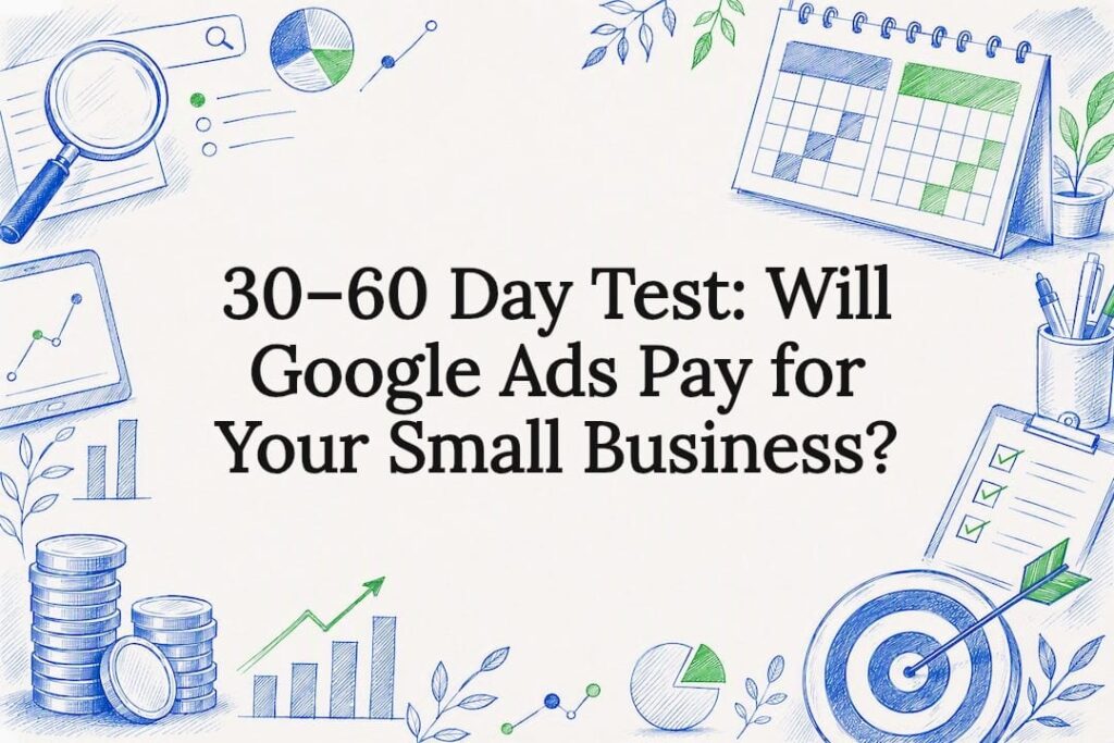 Decorative Google Ads testing title card
