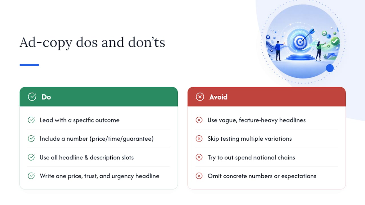 Writing Ad Copy That Works on a Small Budget — overview diagram