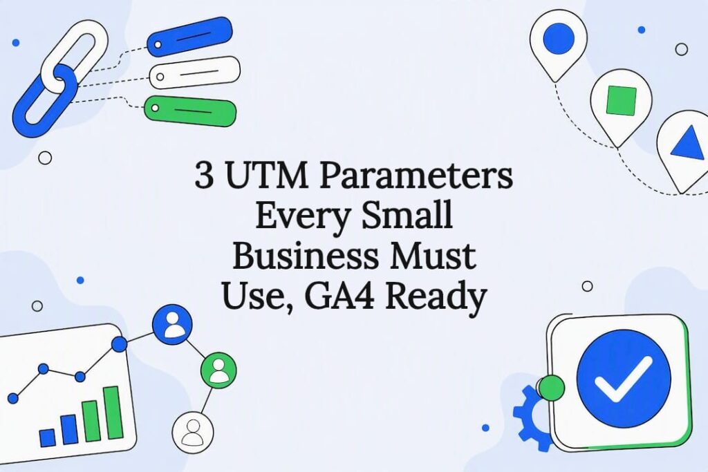 UTM tracking title card illustration